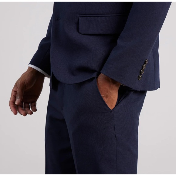 NWT Bluffworks Presidio Travel Blazer Men's Size 46L Slim Fit Navy Blue New - Picture 4 of 16